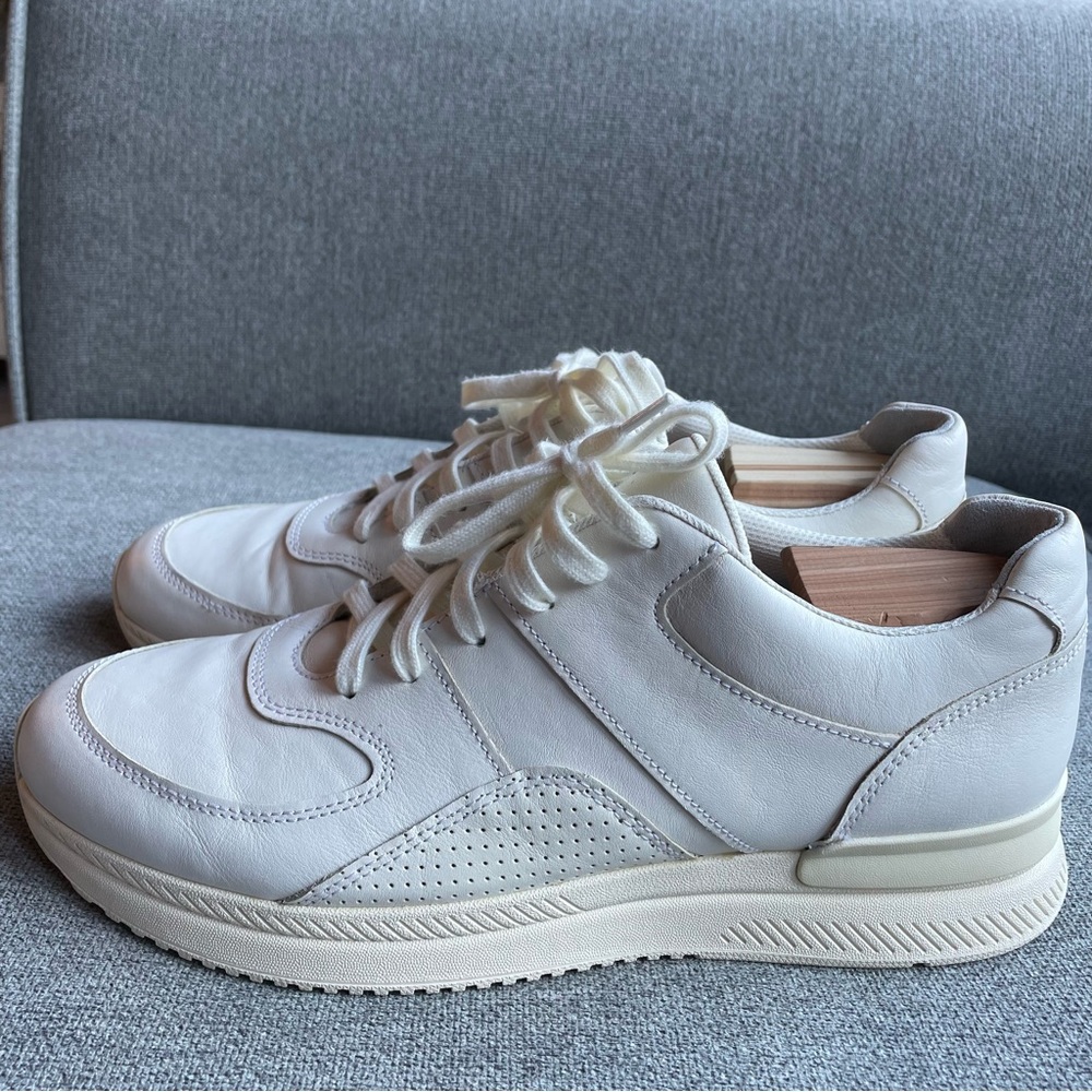 Everlane The Trainer Cream Unisex Sneaker - Picture 2 of 11